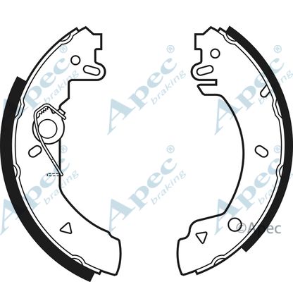 APEC BRAKING Piduriklotside komplekt SHU466